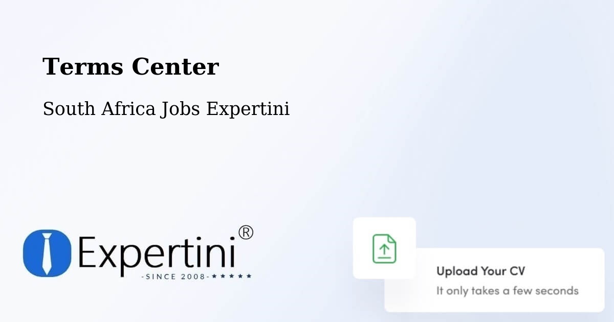 Terms of Service – Mankoeng - South Africa Jobs Expertini